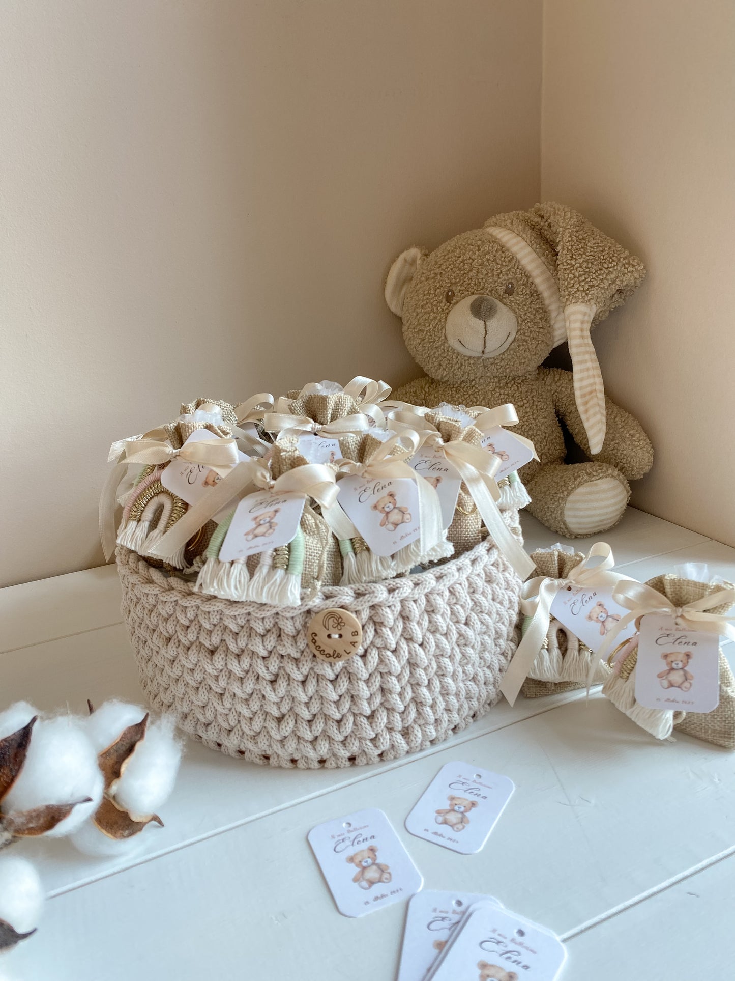 Cestini organizer a base tonda
