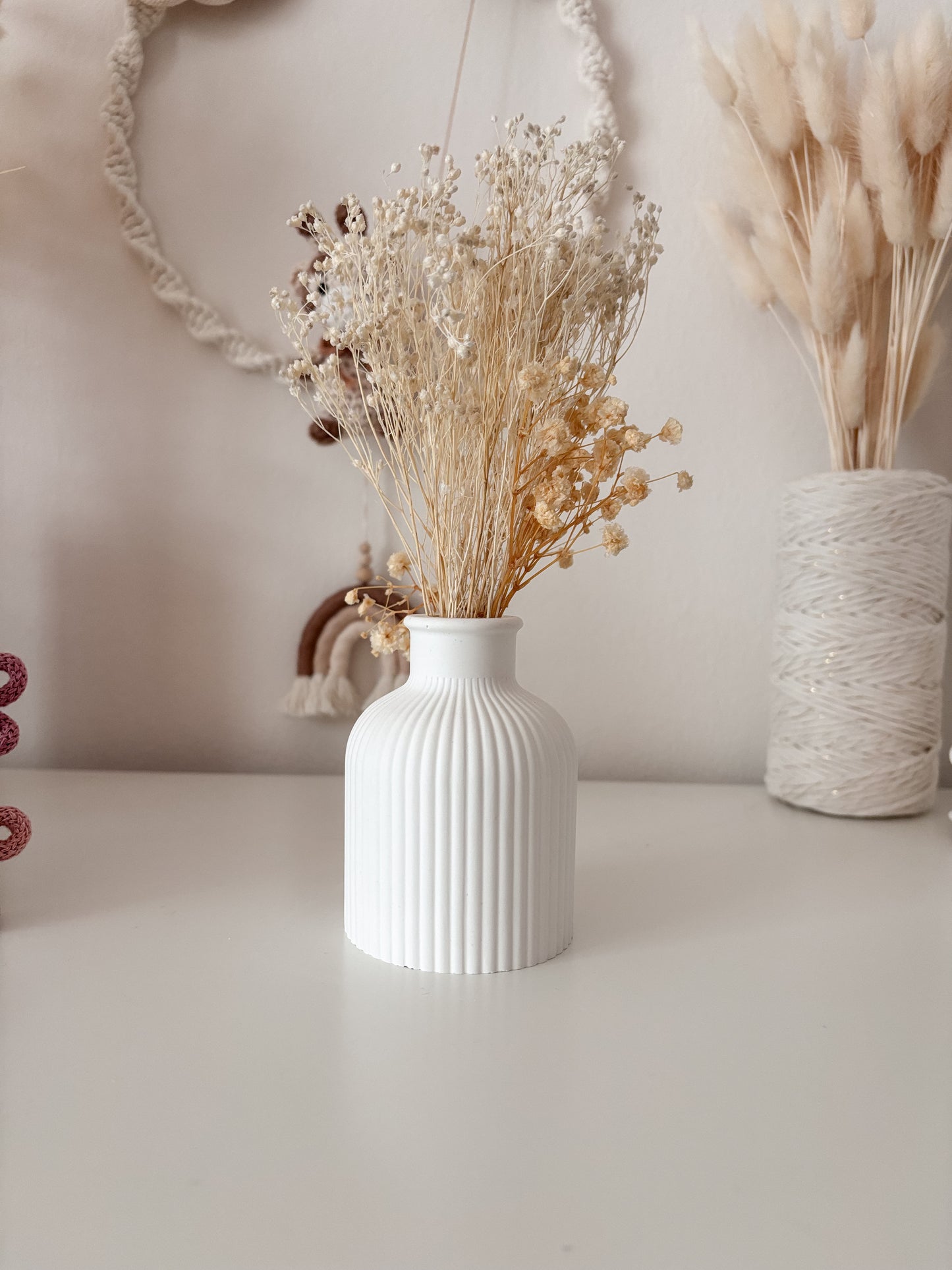 Vasetto decorativo in gesso ceramica