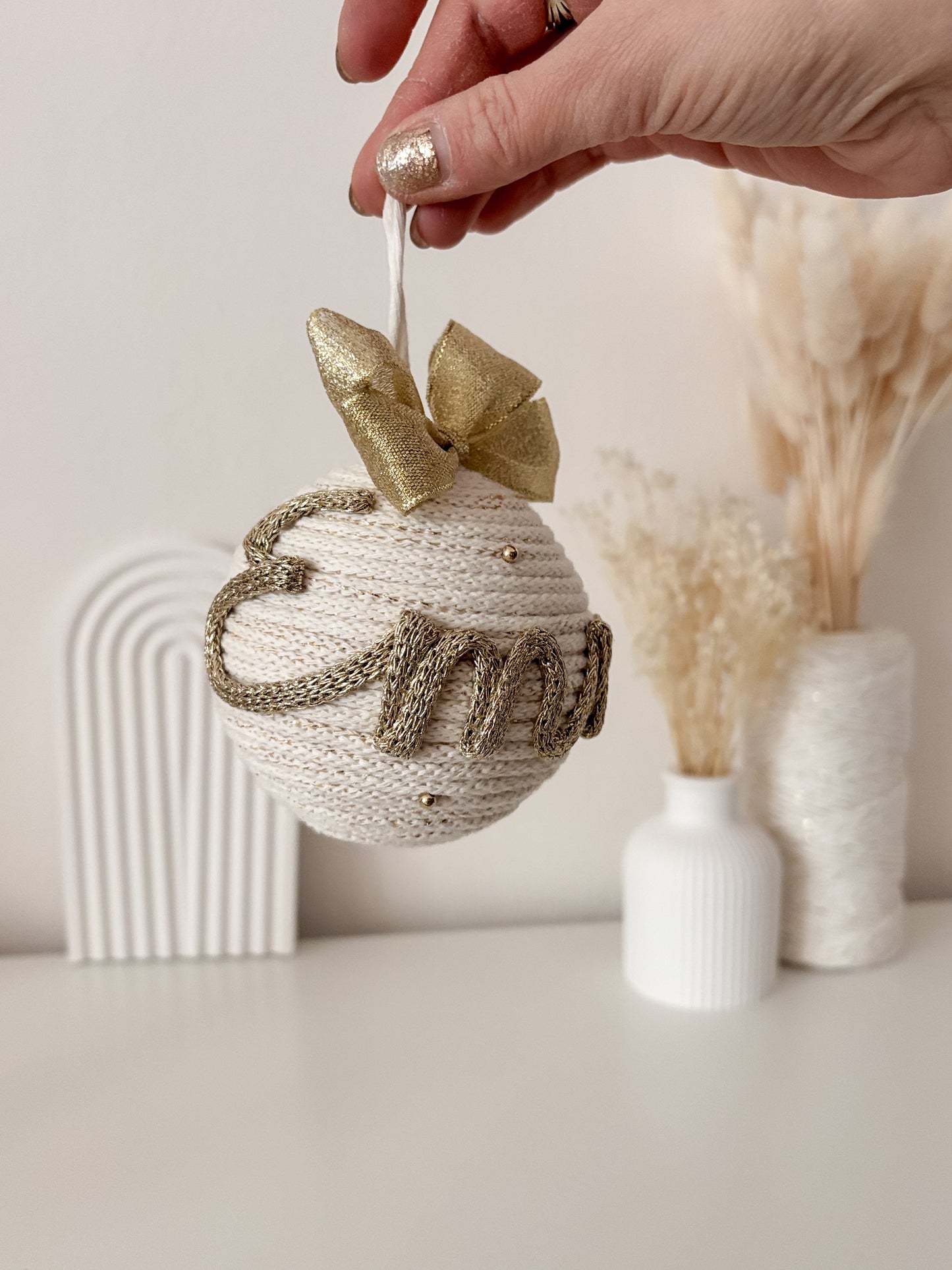 Pallina di Natale con nome GOLDEN