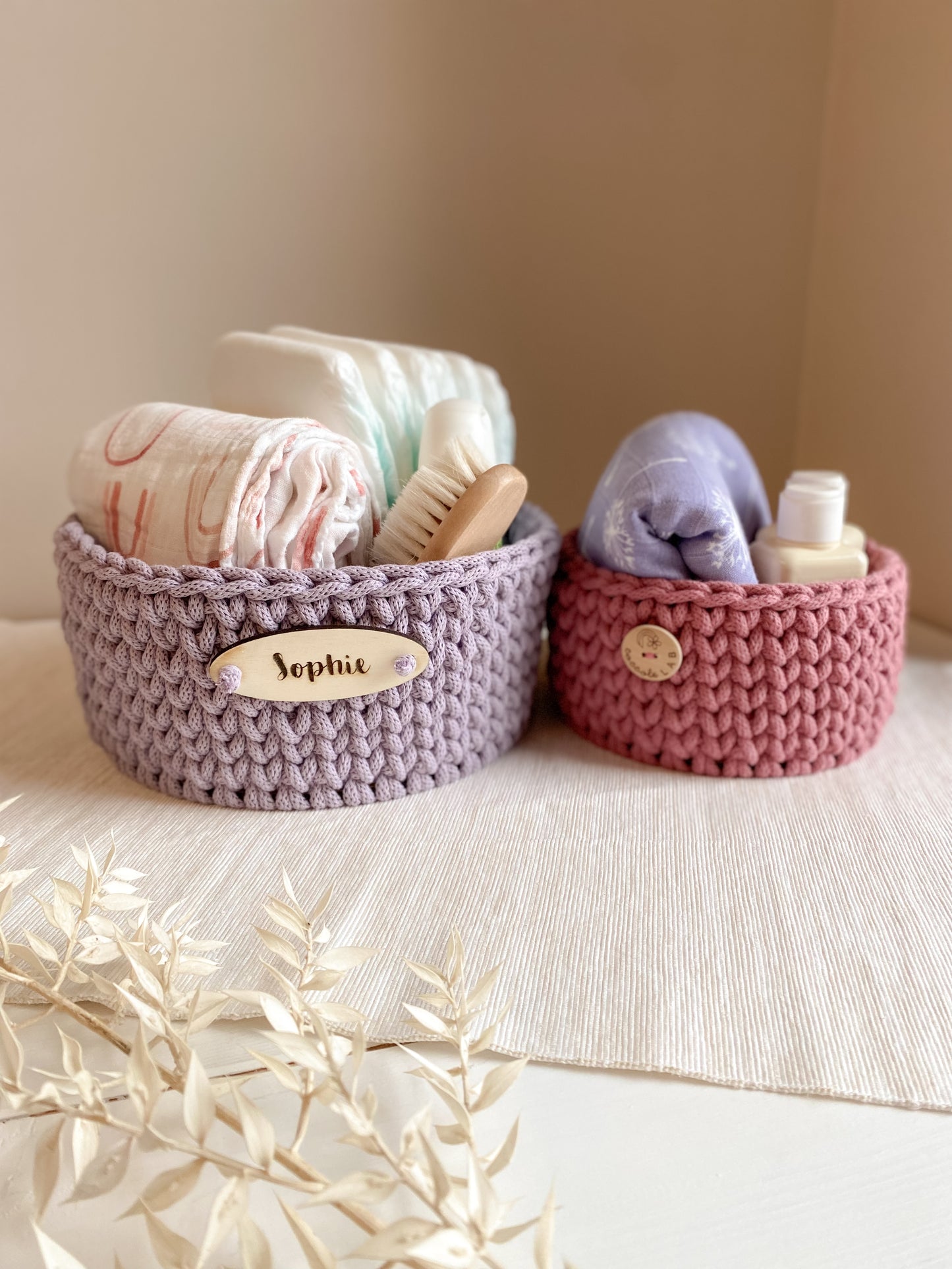 Cestini organizer a base tonda