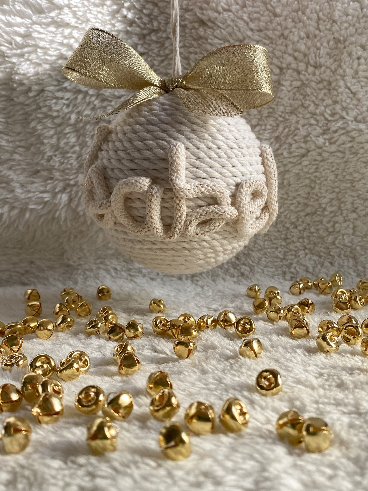Pallina di Natale con nome base natural