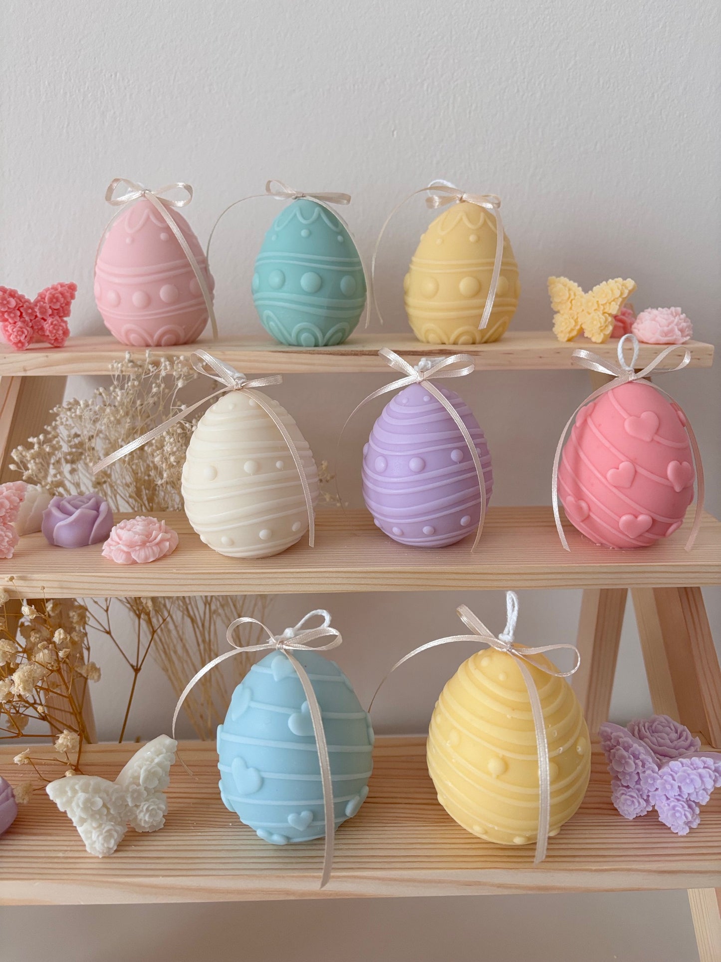 Box set Easter Eggs, candela profumata Pasqua, decorazione Pasqua