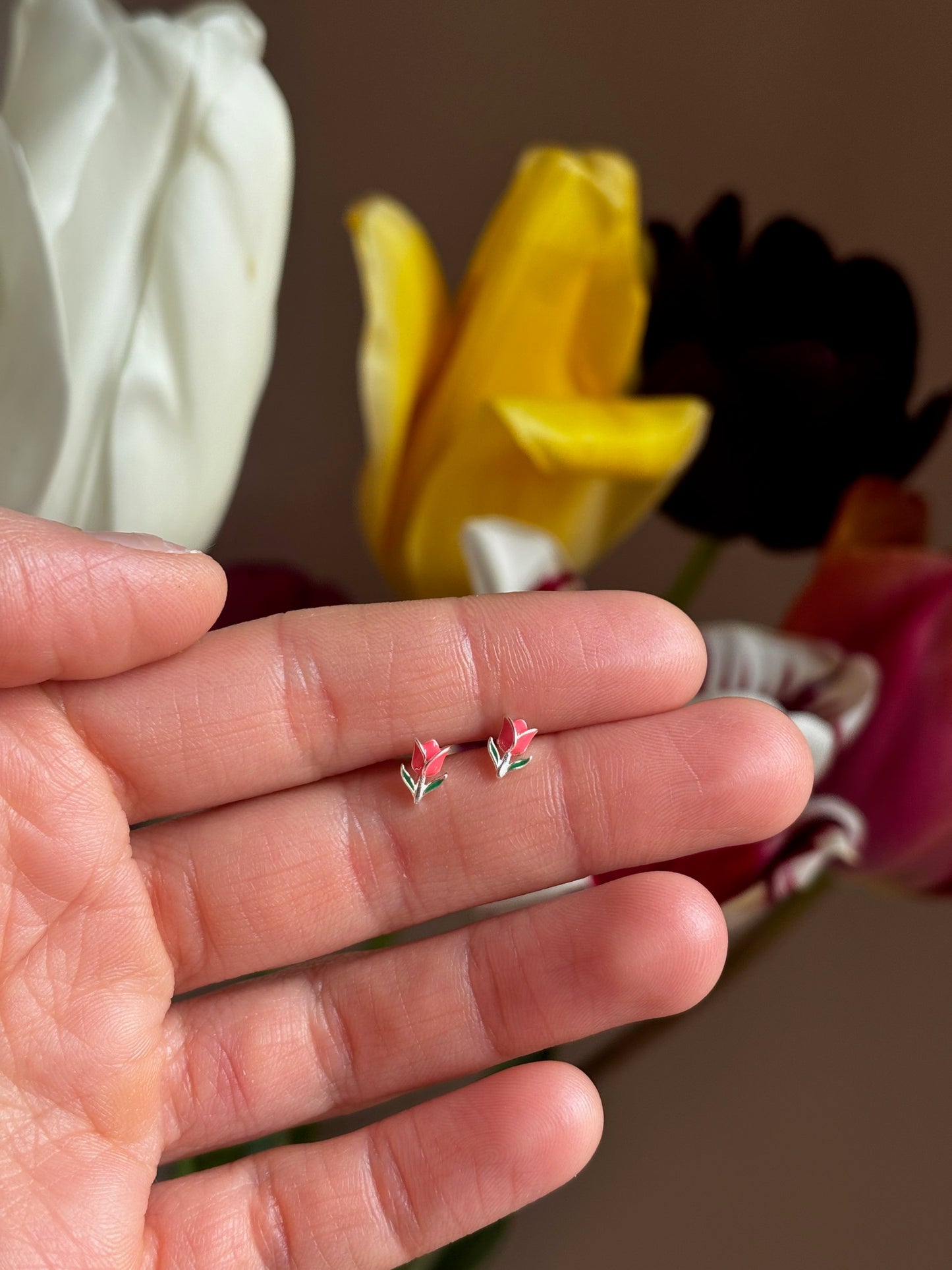 Orecchini tulipano in argento925