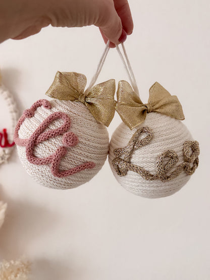 Pallina di Natale con nome