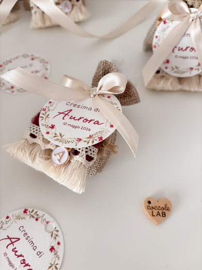 Bomboniera mini Arcobaleno con sacchetto e confetti