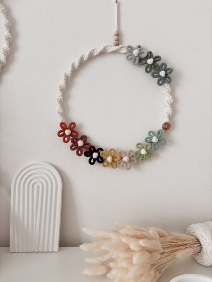 Ghirlanda / Fiocco nascita con fiori