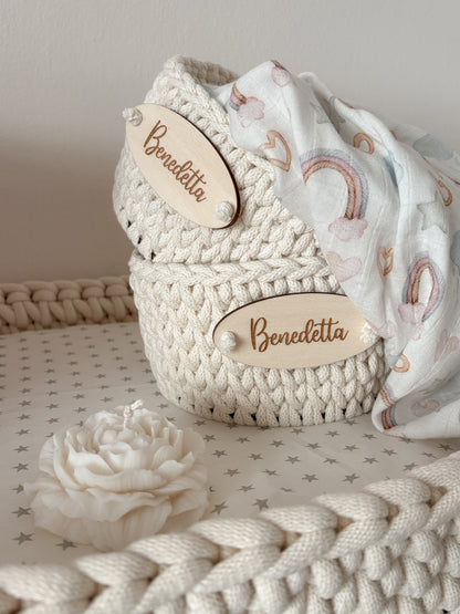 Cestini organizer a base tonda