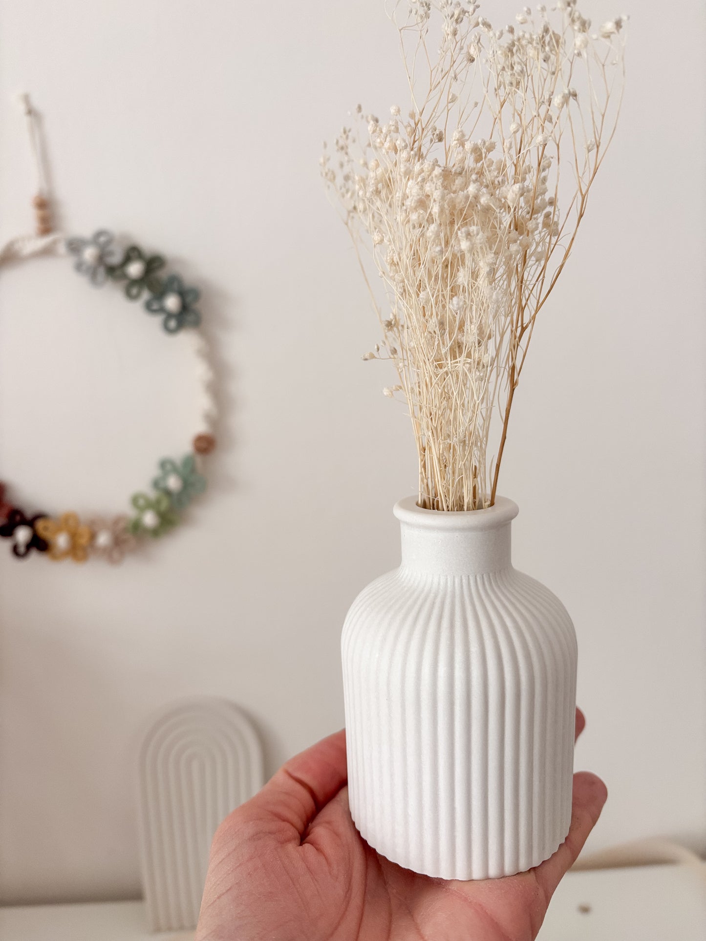 Vasetto decorativo in gesso ceramica