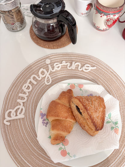 Tovaglietta personalizzata rotonda