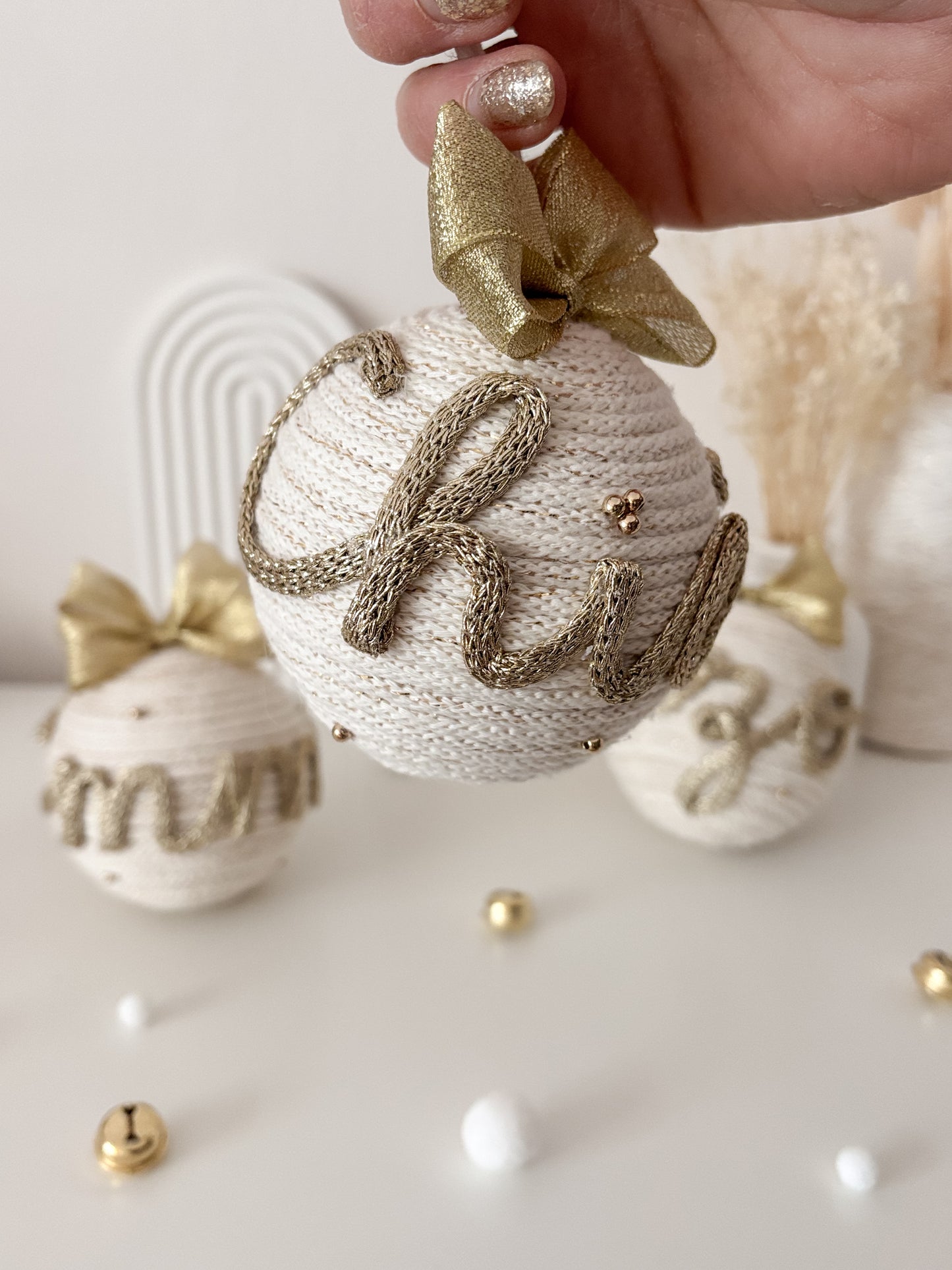 Pallina di Natale con nome GOLDEN