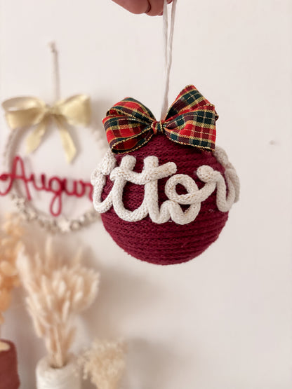 Pallina di Natale con nome
