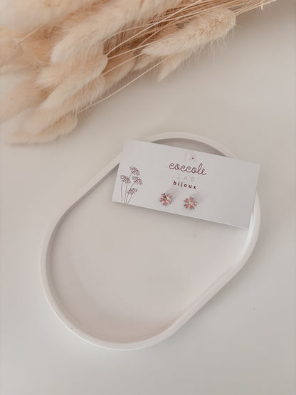 Vassoio decorativo ovale in gesso ceramica