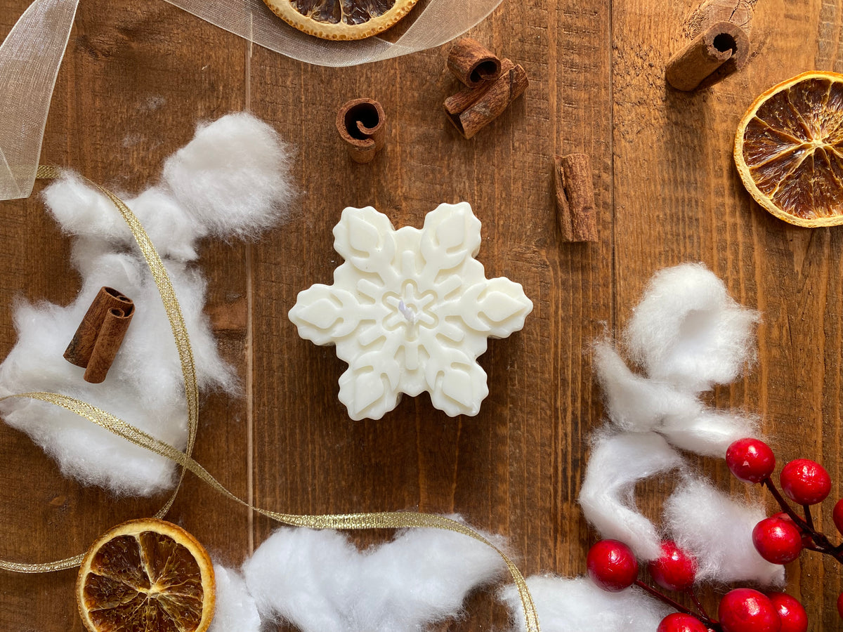 Candela fiocco di neve