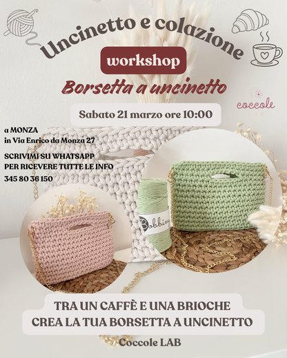 Workshop borsetta a uncinetto 21 marzo ore 10:00
