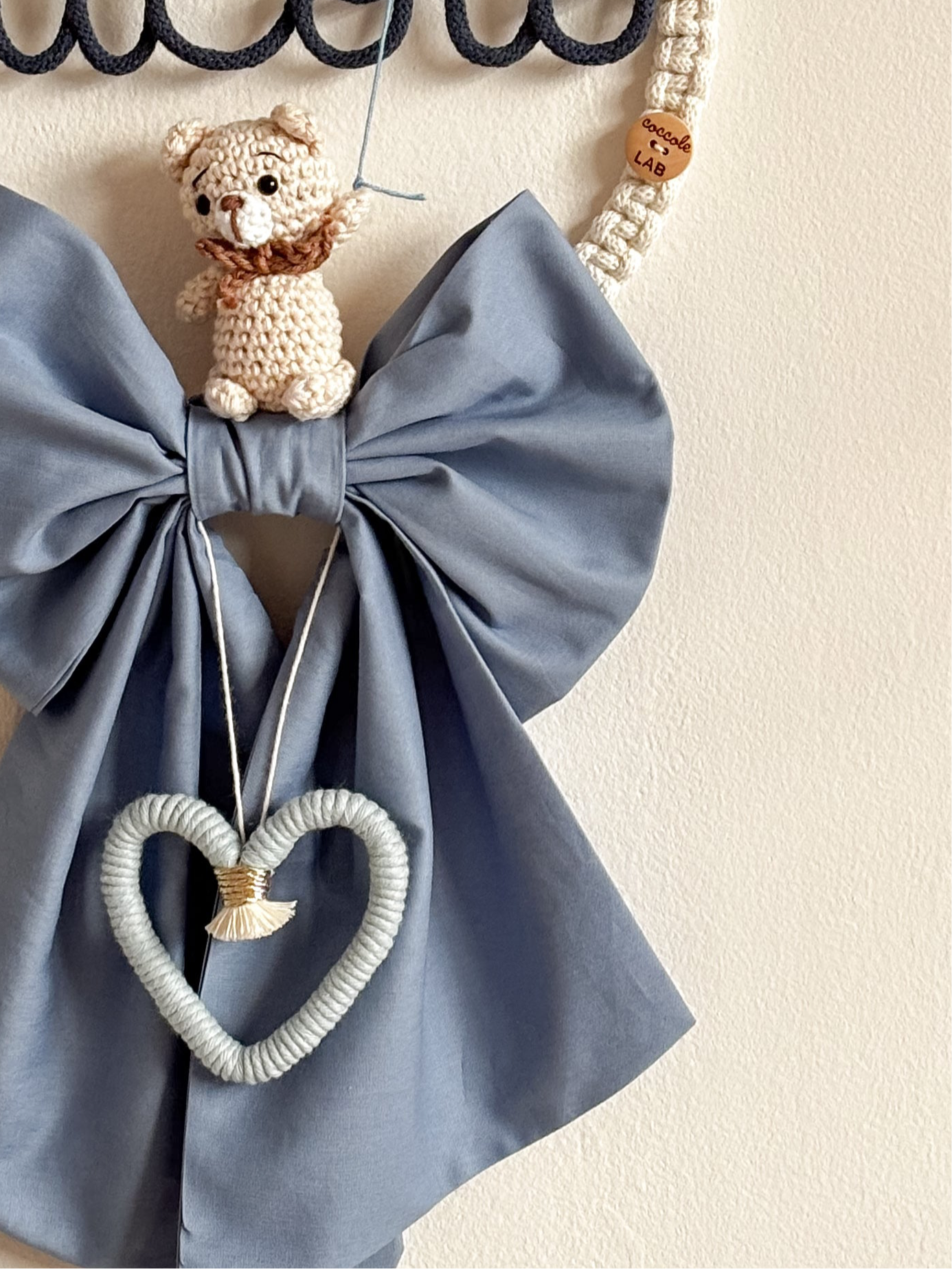 Fiocco nascita Fairy Tale con pupazzetto