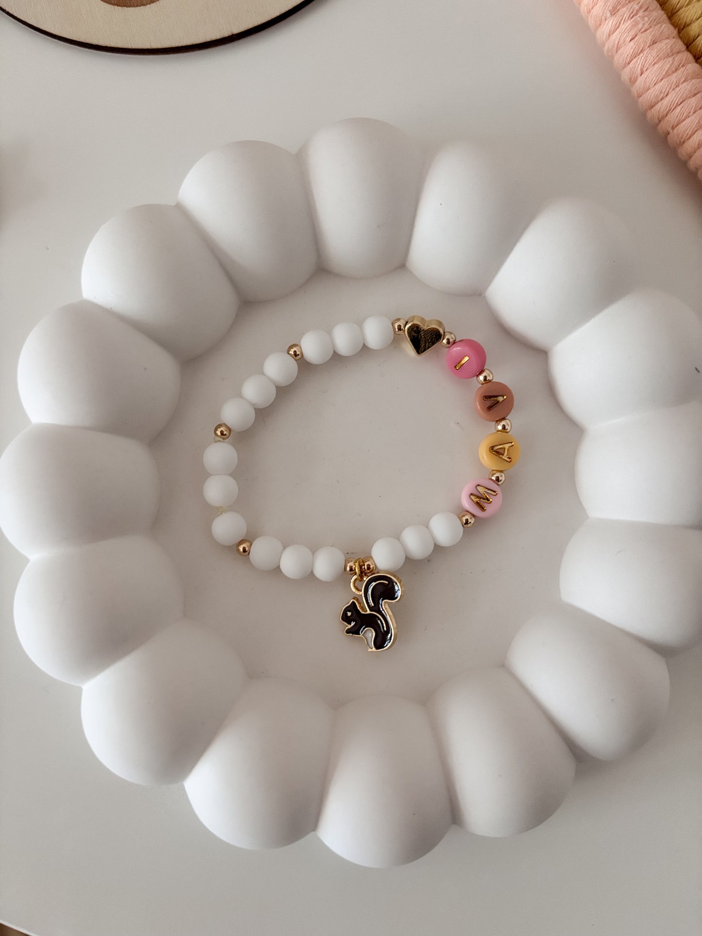 Vassoio decorativo tondo in gesso ceramica