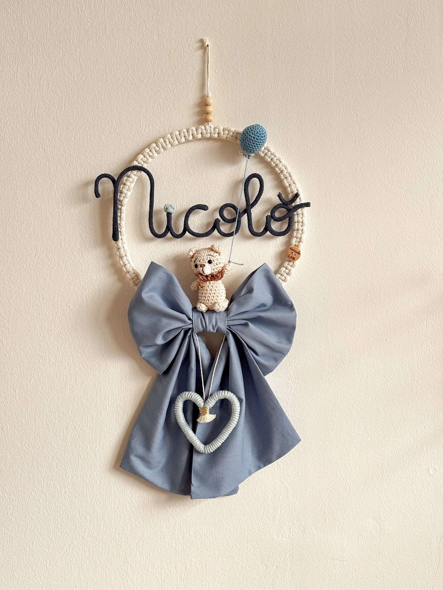 Fiocco nascita Fairy Tale con pupazzetto