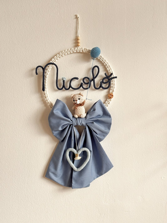 Fiocco nascita Fairy Tale con pupazzetto