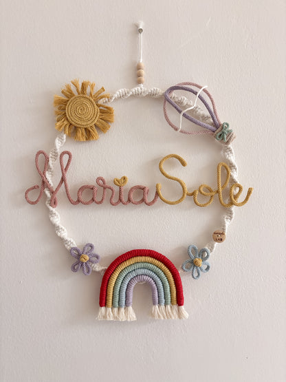 Ghirlanda / Fiocco nascita RainbowSun