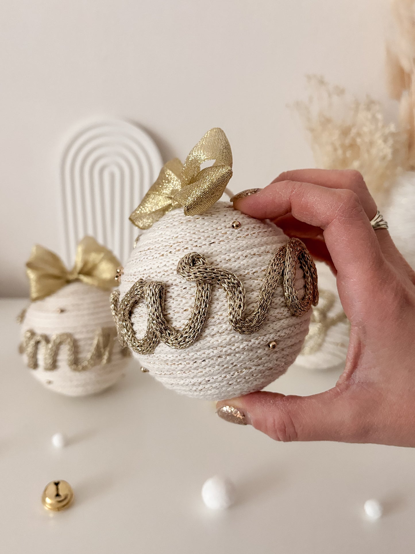 Pallina di Natale con nome GOLDEN