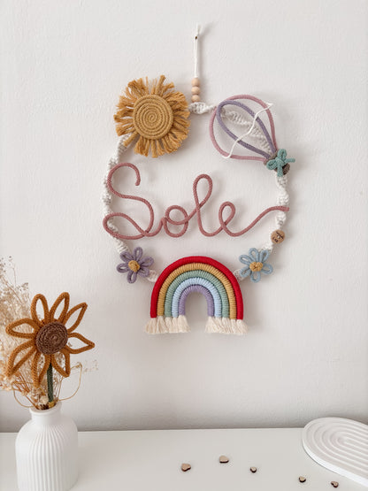 Ghirlanda / Fiocco nascita RainbowSun