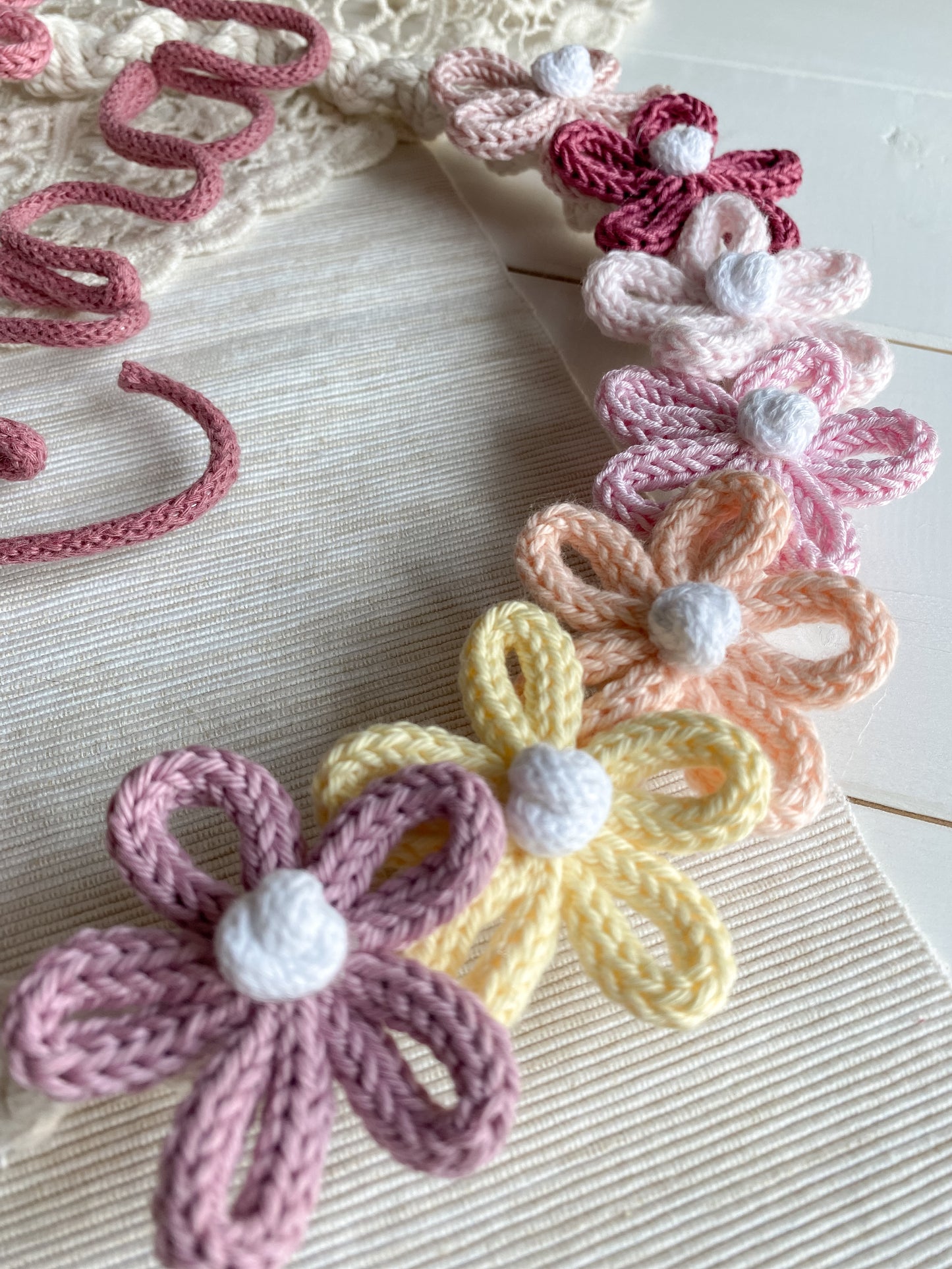 Fiocco nascita Spring Flowers Anna