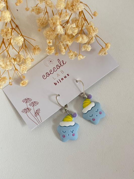 Orecchini in resina fantasia stelline dolcisogni